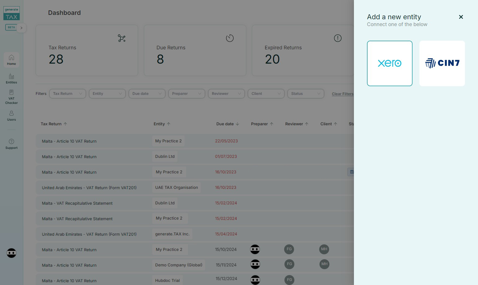 VAT Return Generator generate.TAX