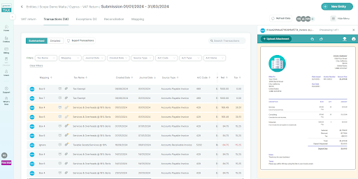 generate.Tax Viewing Attachments