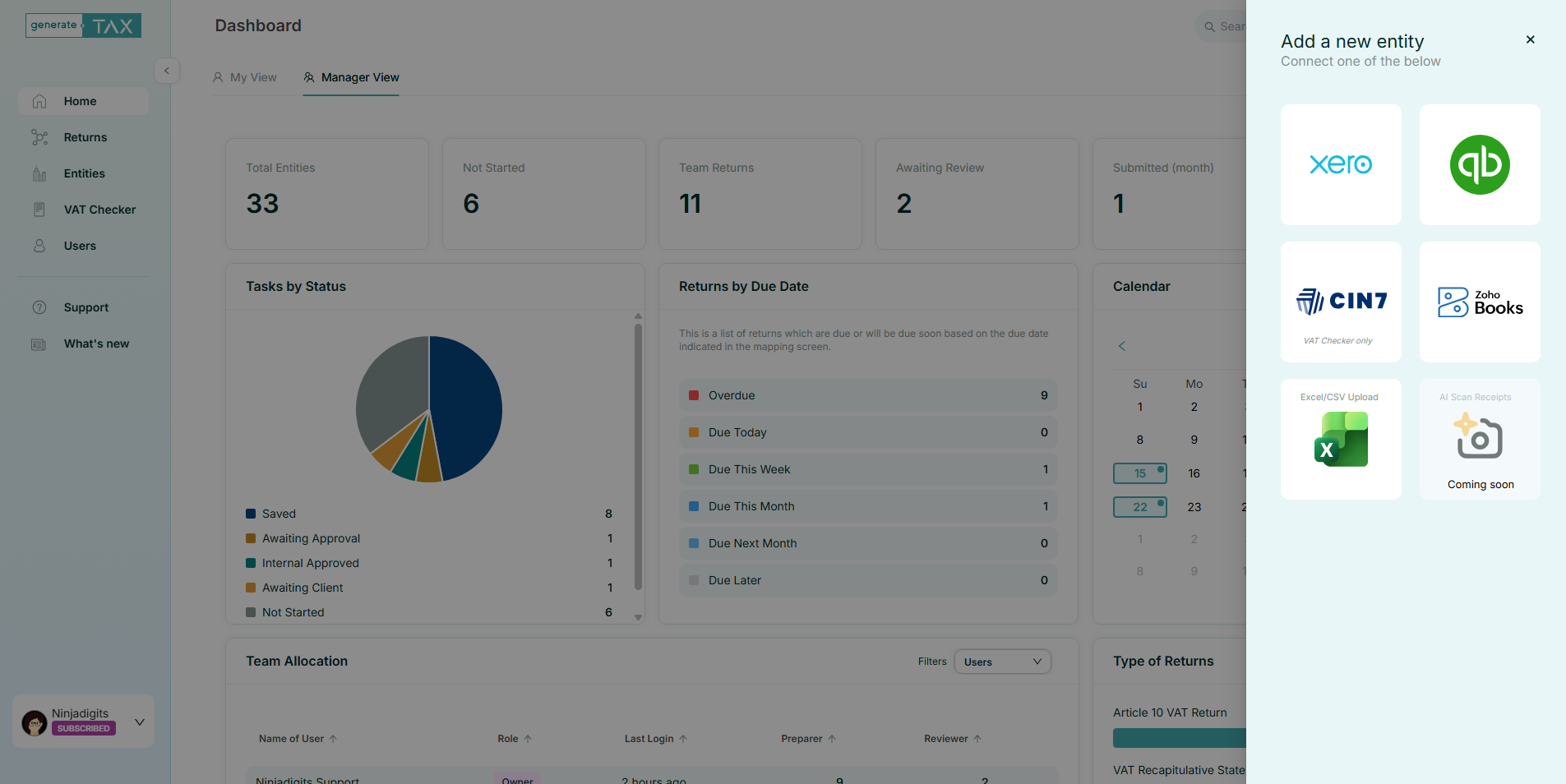 VAT Return Generator Xero Cin7 Integration