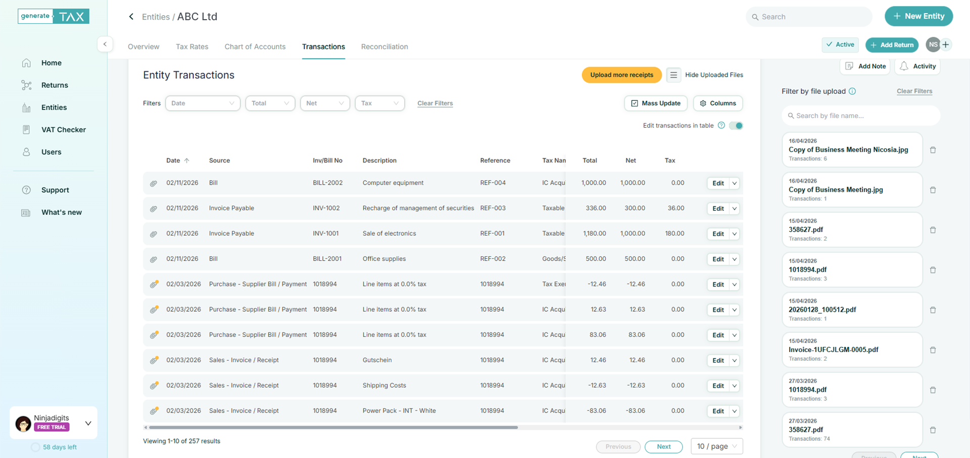 Your Transactions in One Place