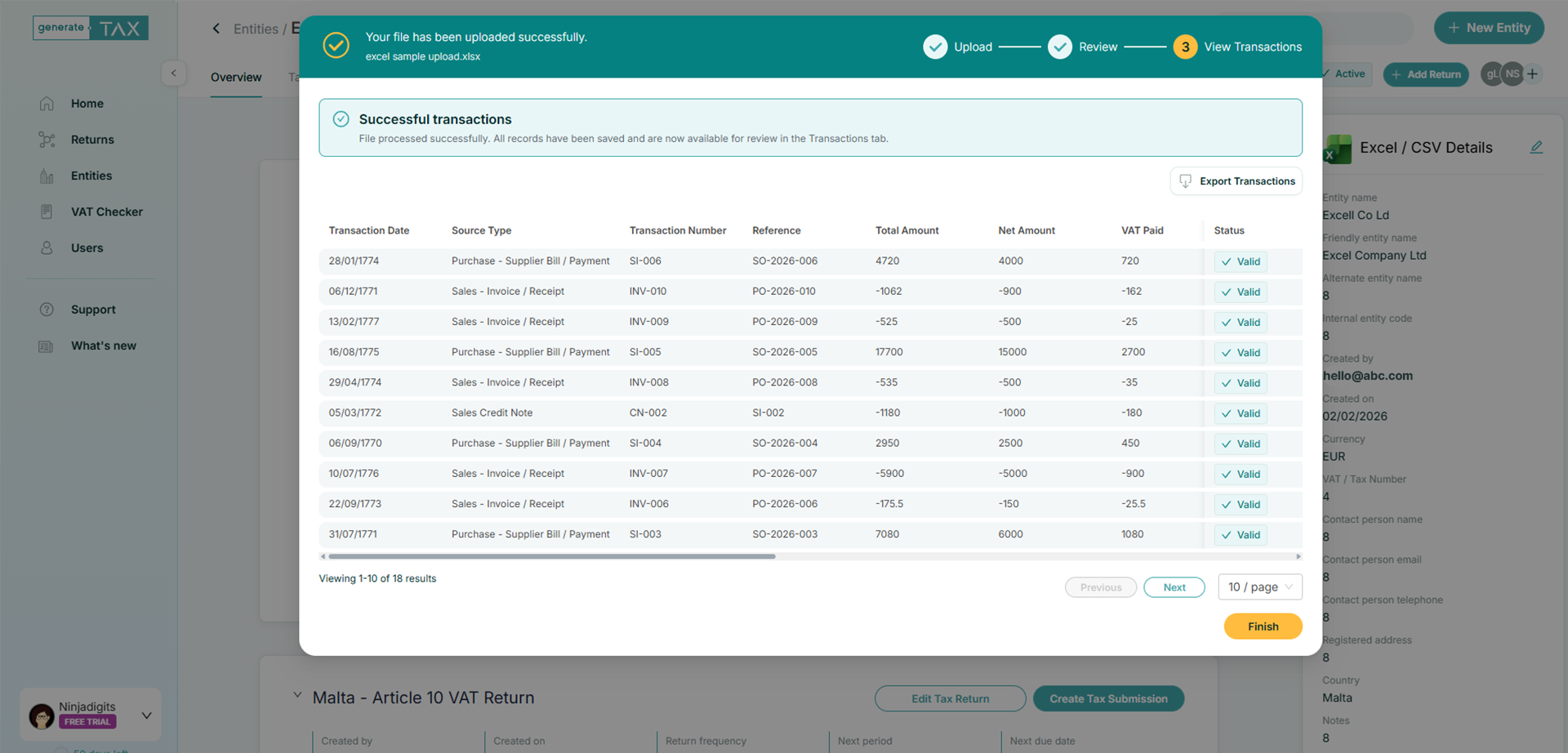Validate and handle duplicates